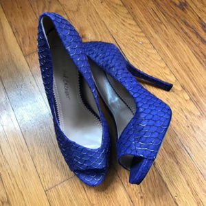Jean -Michel Cazabat Purple Fish Scale Pumps shoes